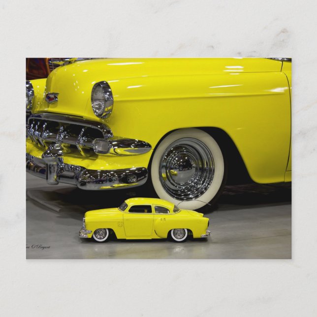 Postal Chevrolet clásico de los años 50 (Anverso)