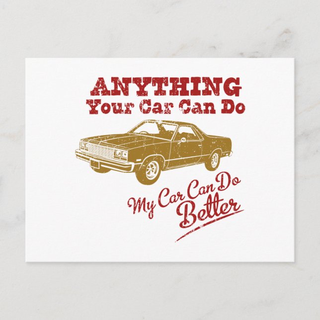 Postal Chevrolet El Camino De 1977 (Anverso)