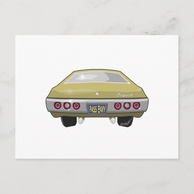 Postal Chevrolet Impala 1968 (Anverso)