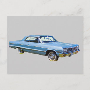 Postal Chevrolet Impala Antique Car 1964