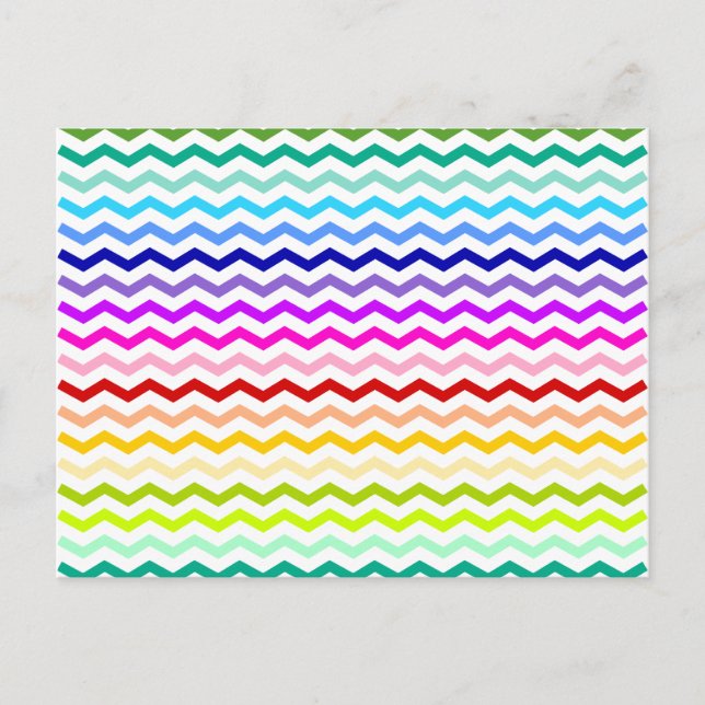 Postal Chevron arcoiris (Anverso)