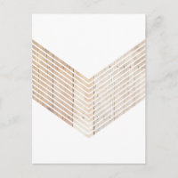 Chevron Minimalista blanco con madera