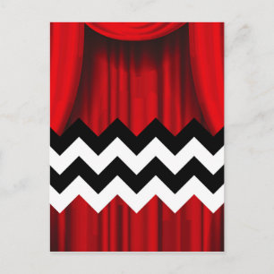 Postal chevron negro lodge