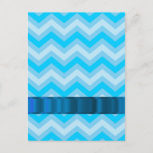 Postal Chevrons azul pálido