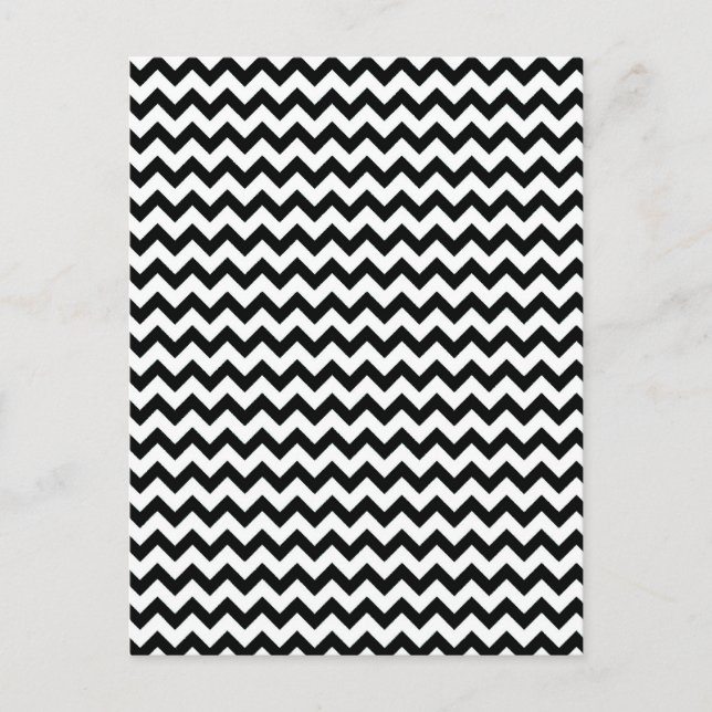 Postal Chevrons blancos negros (Anverso)