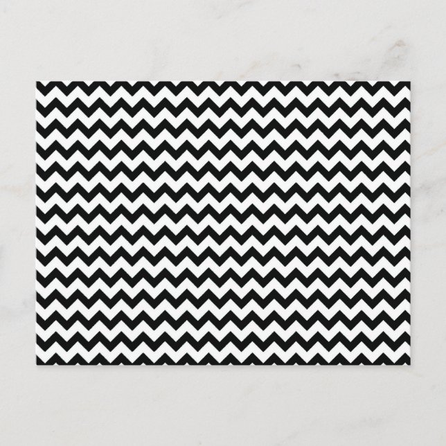 Postal Chevrons blancos negros (Anverso)
