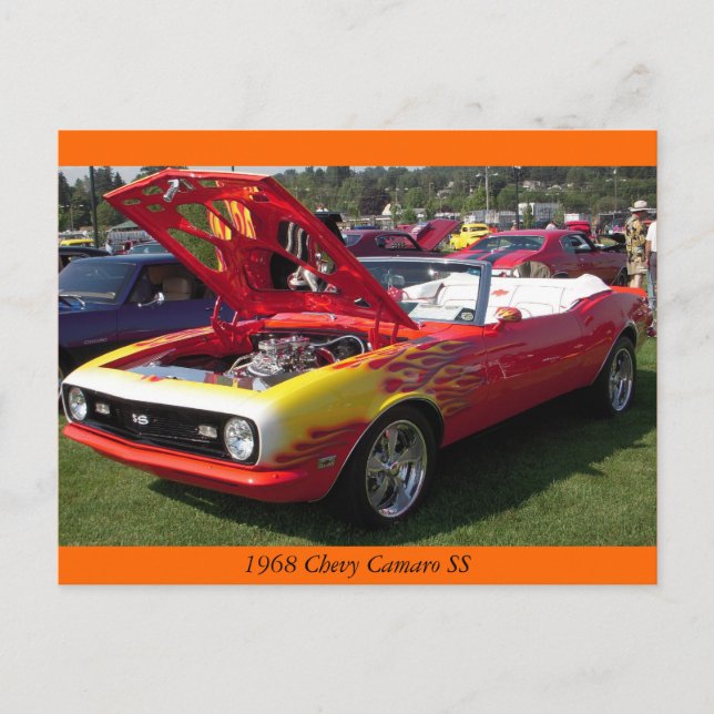 Postal Chevy Camaro SS 1968 (Anverso)