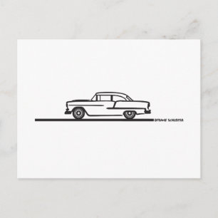 Postal Chevy Hardtop Post 1955