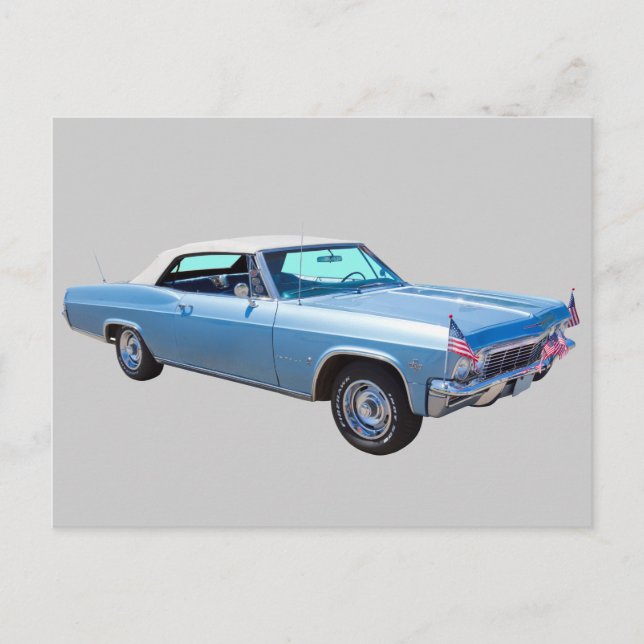 Postal Chevy Impala 327 Convertible 1965 (Anverso)