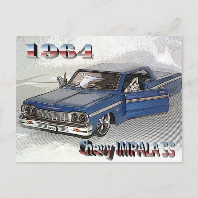 Postal Chevy IMPALA SS 1964 (Anverso)