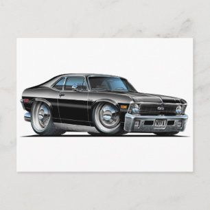 Postal Chevy Nova Black Car
