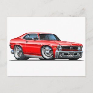Postal Chevy Nova Red Car