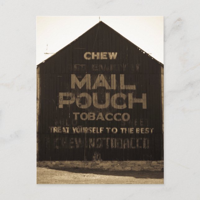 Postal Chew Mail Pouch Tabacco Barn - Sepia Finish (Anverso)