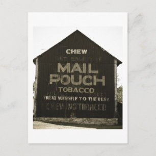 Postal Chew Mail Pouch Tobacco - Fin de foto antigua