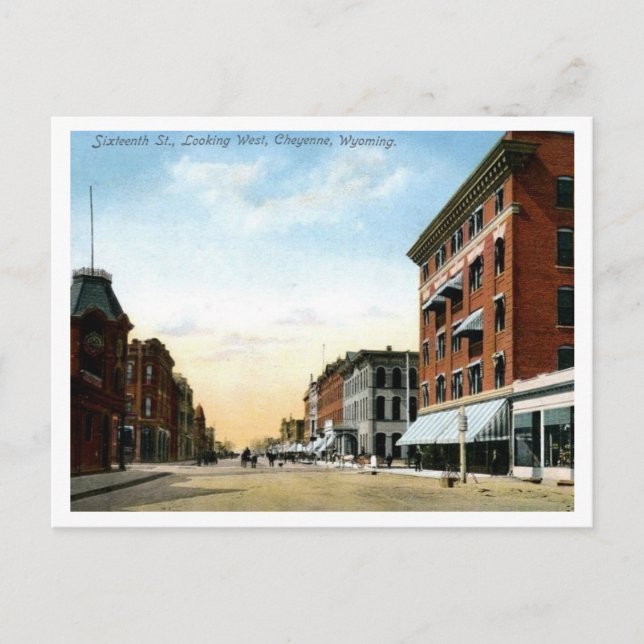 Postal Cheyenne WY View Vintage 1910 (Anverso)