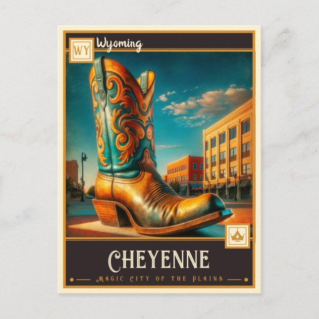 Postal Cheyenne, Wyoming | Vintage (Anverso)