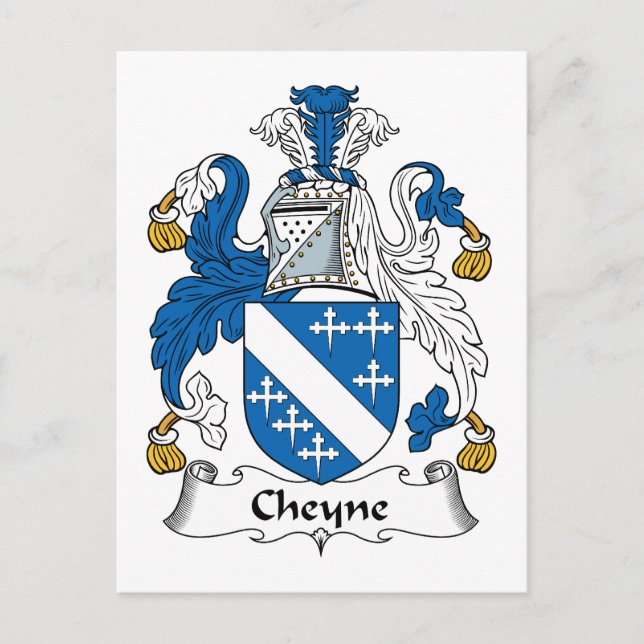 Postal Cheyne Family Crest (Anverso)