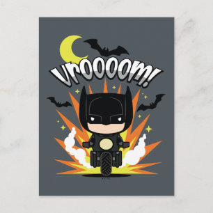 Postal Chibi Batman Batcycle