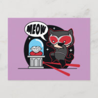 Chibi Catwoman Robando un diamante