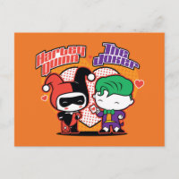 Chibi Harley Quinn & Chibi Joker Hearts