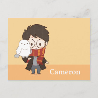 Postal Chibi HARRY POTTER™ y Hedwig