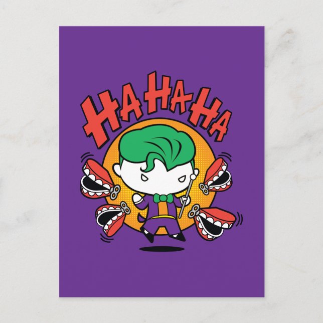 Postal Chibi Joker Con Toy Teeth (Anverso)