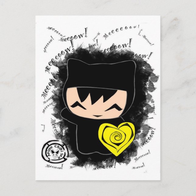 Postal Chibi Kitty (Anverso)