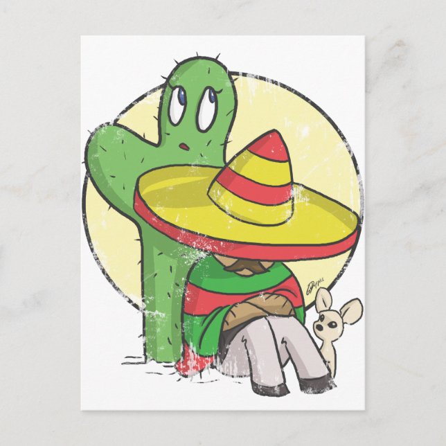 Postal chibi sombrero (Anverso)
