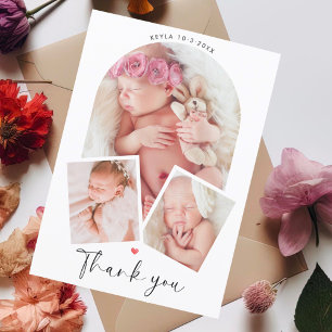 Postal Chic Archivo de Fotos Collage Baby Shower Agradeci