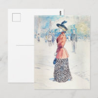 Chic Belle Epoque Mujer Francesa con Chaqueta Roj