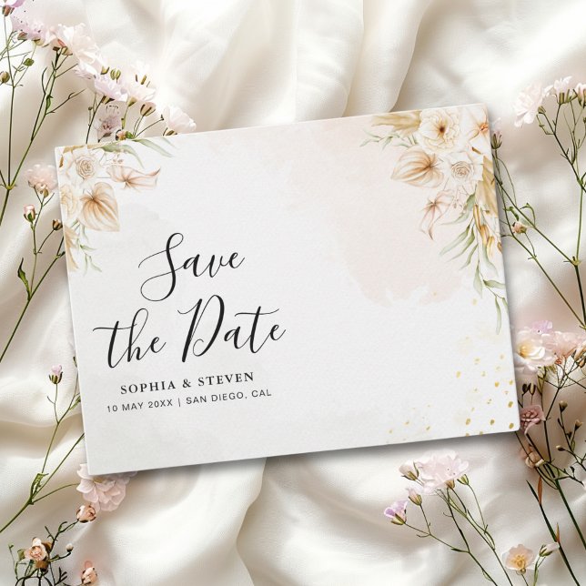 Postal Chic Boho Wedding with Beige and Yellow Blooms (Subido por el creador)