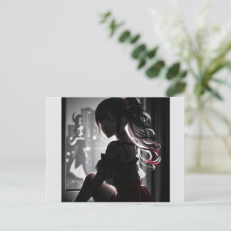 Postal Chica a la sombra