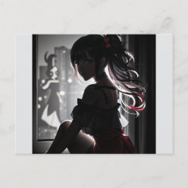 Postal Chica a la sombra