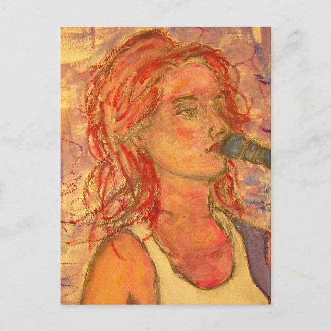 Postal Chica acústico (Anverso)