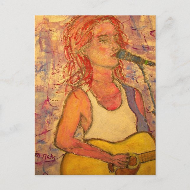 Postal Chica acústico del Tour Mundial (Anverso)