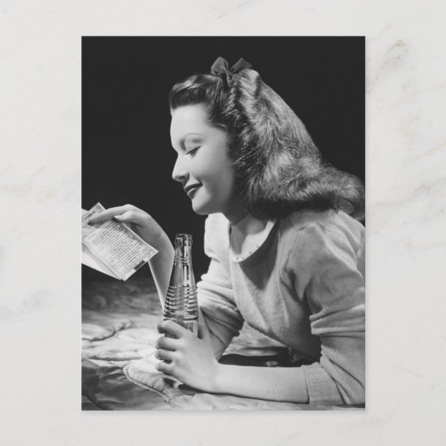 Postal Chica adolescente (Anverso)