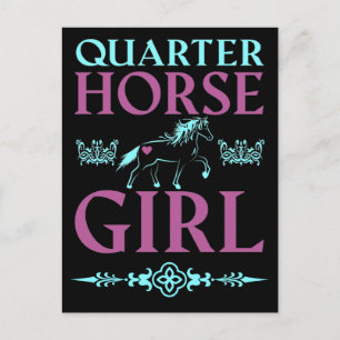 Postal Chica adorable de Quarter Horse     