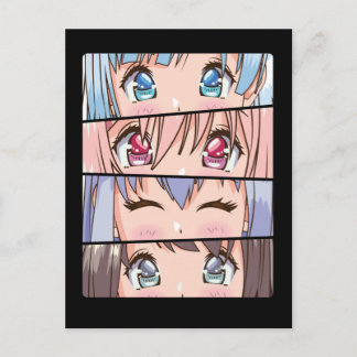 Postal Chica anime a Japón cómic manga anime