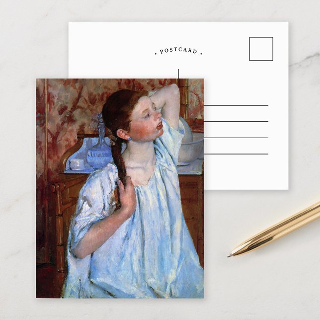 Postal Chica Armando El Pelo | Mary Cassatt (Subido por el creador)