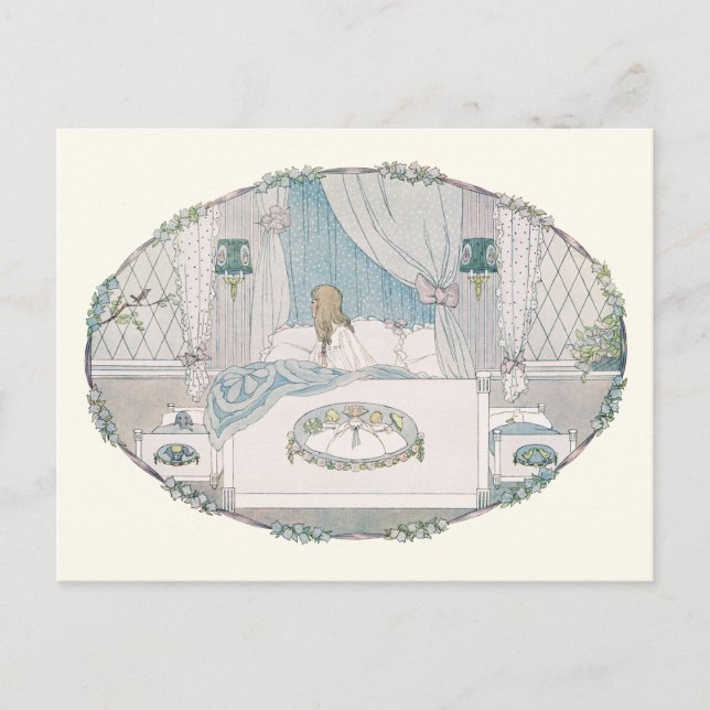 Postal Chica Art Deco y Robin de H. Willebeek Le Mair (Anverso)