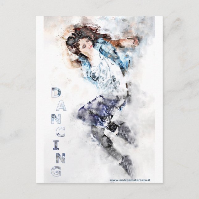 Postal Chica bailarín (Anverso)