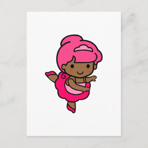Postal Chica bailarín