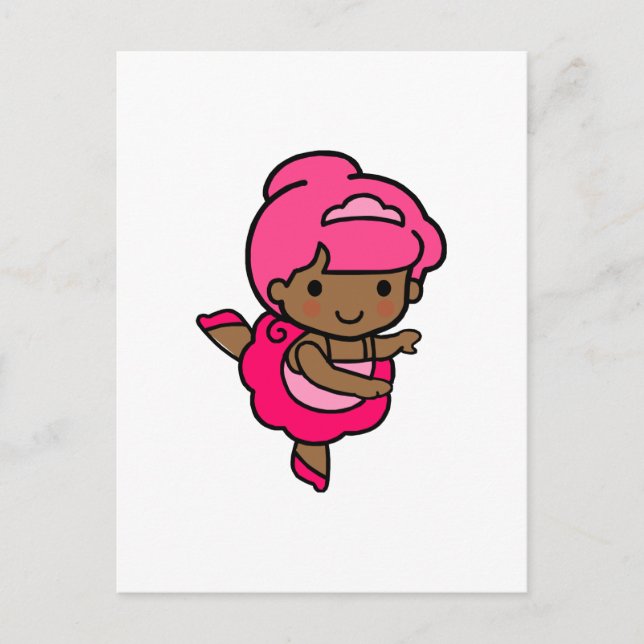 Postal Chica bailarín (Anverso)