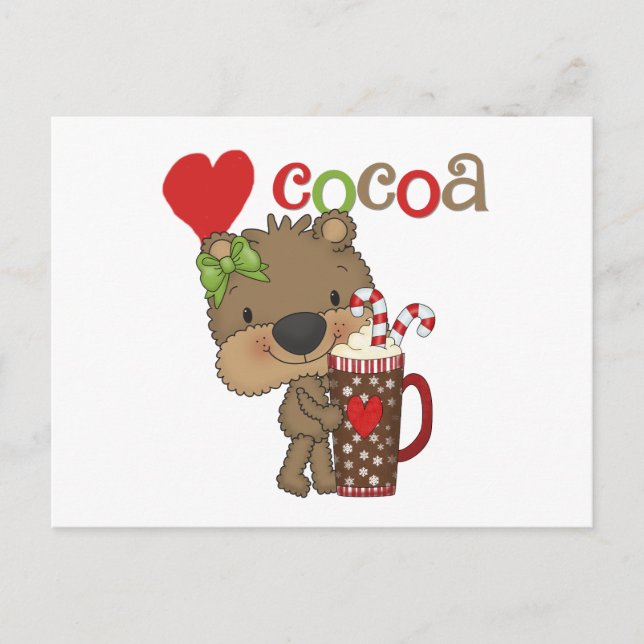 Postal Chica Bear Cocoa Love (Anverso)