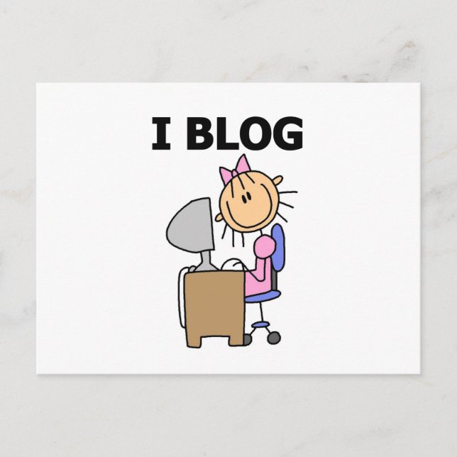 Postal Chica Blogger (Anverso)