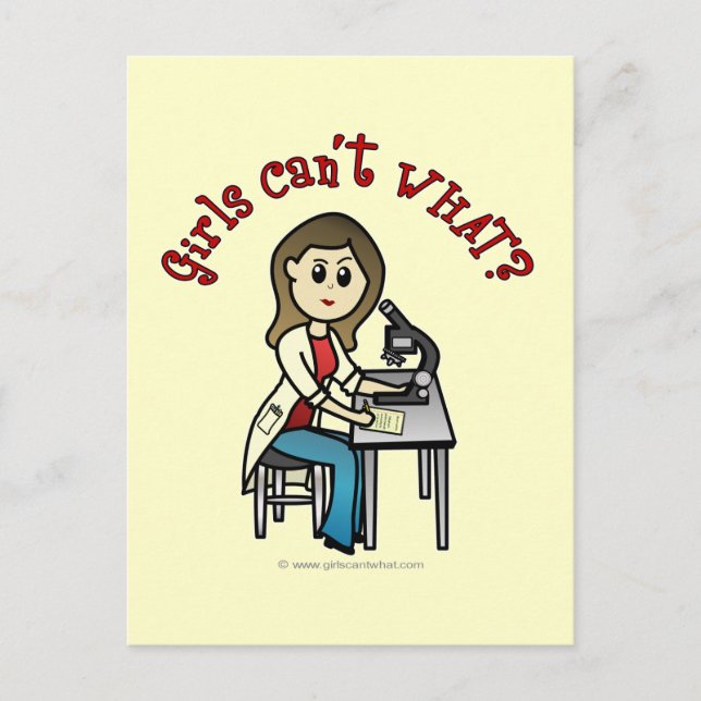 Postal Chica Científico Ligero (Anverso)