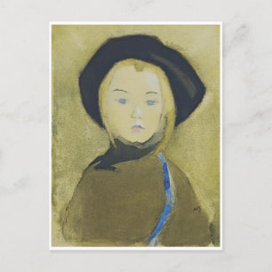 Postal Chica con cinta azul, Helene Schjerfbeck