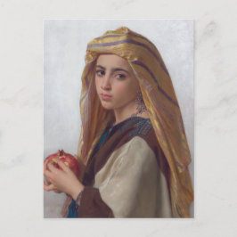 Postal Chica con granada de Bouguereau