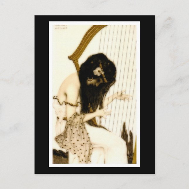 Postal Chica con Harp (Anverso)