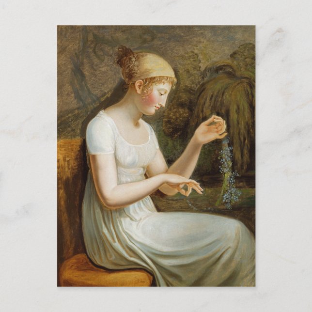 Postal Chica con las flores (Anverso)